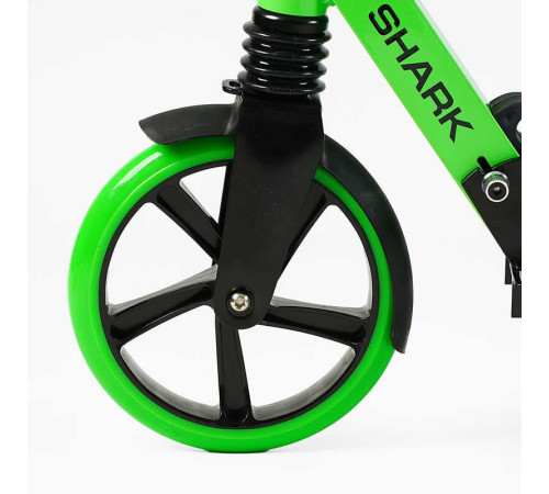 Самокат двоколісний "Best Scooter" SH-50730 (4) "SHARK", з ручним гальмом, затискач керма, колеса PU - 20 см, 1 амортизатор, в коробці
