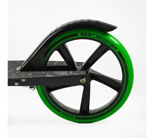 Самокат двоколісний "Best Scooter" SH-50730 (4) "SHARK", з ручним гальмом, затискач керма, колеса PU - 20 см, 1 амортизатор, в коробці