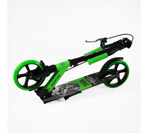 Самокат двоколісний "Best Scooter" SH-50730 (4) "SHARK", з ручним гальмом, затискач керма, колеса PU - 20 см, 1 амортизатор, в коробці