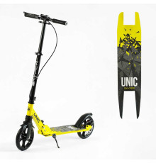 Самокат двоколісний "Skyper Unic" UN-80064 (4) ручне дискове гальмо, колеса PU 200мм, 1 амортизатор передній, у коробці