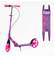 Самокат двоколісний "Best Scooter" FL-63070 (4) сталева рама, ручне гальмо, колеса PU 200мм, 1 амортизатор передній, в коробці