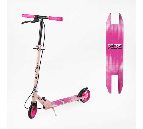 Самокат двоколісний "Skyper Pegas" PG-67180 (6) колеса PU 145мм, сталева рама, ручне гальмо, в коробці