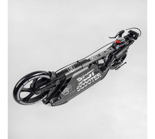 Самокат двоколісний "Best Scooter" 24215-B (2) ФАРА, переднє колесо PU 230 мм, заднє колесо 200мм, 2 амортизатори, дискове гальмо, затискач керма