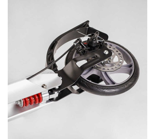 Самокат алюмінієвий Best Scooter BS-81766 (4) "Factor", ручне дискове гальмо, діаметр PU коліс - 200мм, 2 амортизатори, підсклянник, в коробці