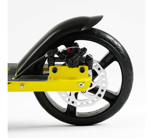 Самокат двоколісний "Skyper Unic" UN-80064 (4) ручне дискове гальмо, колеса PU 200мм, 1 амортизатор передній, у коробці