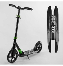 Самокат алюмінієвий "Best Scooter" 93427 (2) колеса PU, d переднього колеса - 230мм, d заднього колеса - 215мм, 1 амортизатор передній, в коробці