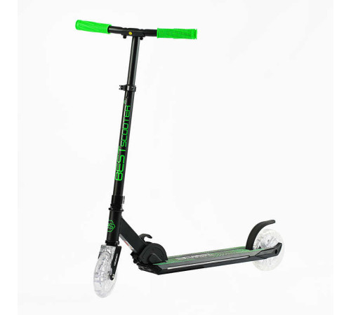 Самокат двоколісний "Best Scooter" L-00356 (2) колеса PU, d переднього колеса 145мм, диски коліс, дека, вилка зі світлом, в коробці
