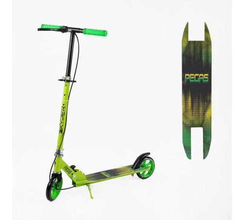 Самокат двоколісний "Skyper Pegas" PG-69220 (6) колеса PU 145мм, сталева рама, ручне гальмо, в коробці