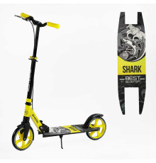 Самокат двоколісний "Best Scooter" 10865-1 (4) "SHARK", з ручним гальмом, затискач керма, колеса PU - 20 см, 1 амортизатор, в пакеті