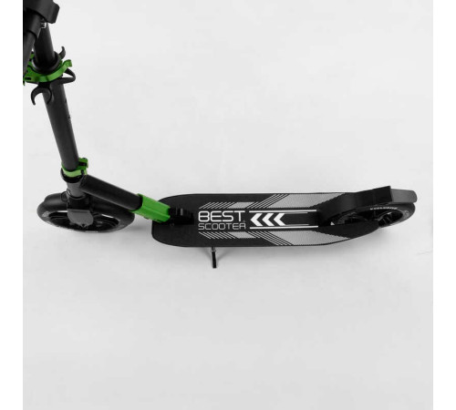 Самокат алюмінієвий "Best Scooter" 93427 (2) колеса PU, d переднього колеса - 230мм, d заднього колеса - 215мм, 1 амортизатор передній, в коробці