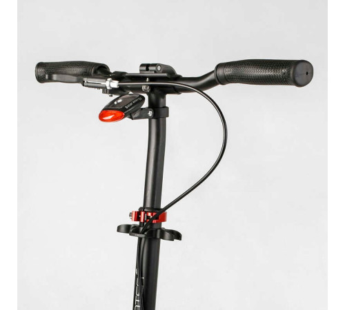 Самокат алюмінієвий "Best Scooter" 10304 (2) колеса PU, ФАРА, затискач керма, d передніх коліс - 230мм, d задніх коліс 200мм, 1 амортизатор передній