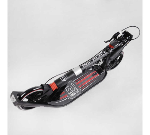 Самокат двоколісний "Best Scooter" L-21044 (2) ФАРА, колеса PU 200мм, 2 амортизатори, затискач керма, ручне гальмо, в коробці