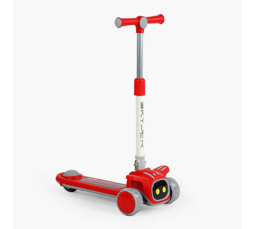 Самокат триколісний "Skyper" RD-6709 (8) колеса PU 125х40мм зі світлом, музика та підсвічування платформи, УКРАЇНСЬКЕ ОЗВУЧУВАННЯ, складне кермо, в пакеті