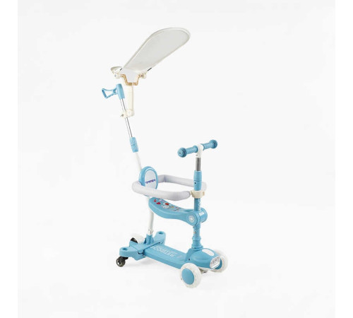 Самокат 5в1 "Skyper" BT-41722 (8) колеса PU125х40мм зі світлом, укр озвучування та підсвічування платформи,с ДОП. КОЛЕСАМИ, захисний бампер, в коробці