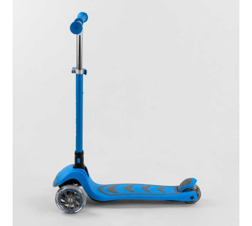 Самокат триколісний Y-00180 (4) Best Scooter, БЛАКИТНИЙ, складне алюмінієве кермо, 4 колеса PU зі світлом, d = 12 см – в наличии! Купите сейчас у KAZKOVA