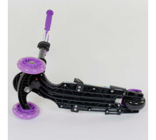 Самокат 5в1 68995 (1) Best Scooter, АБСТРАКЦІЯ, PU колеса, ПІДСВІЧУВАННЯ КОЛІС, в коробці