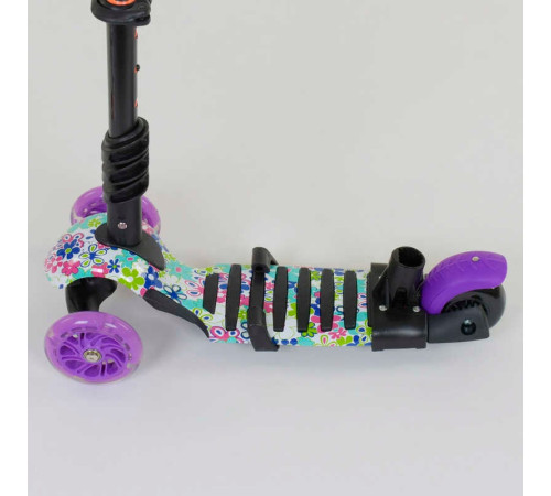 Самокат 5в1 68995 (1) Best Scooter, АБСТРАКЦІЯ, PU колеса, ПІДСВІЧУВАННЯ КОЛІС, в коробці