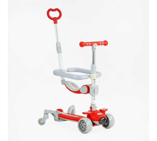Самокат 5в1 "Skyper" J-08328 (6) колеса PU 125х40мм зі світлом, укр.озвучування та підсвічування платформи, з ДОП. КОЛЕСАМИ, захисний бампер, в коробці
