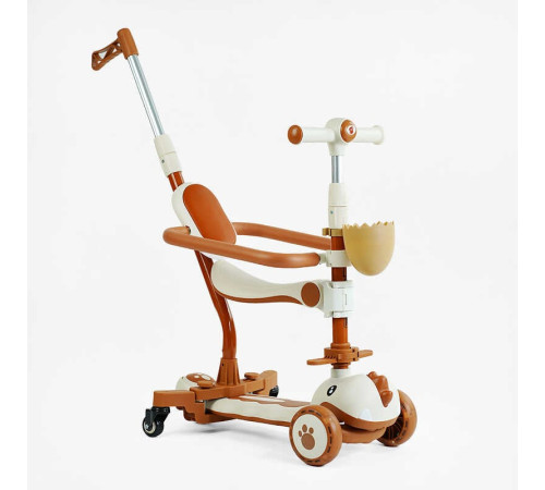 Самокат 5в1 "Skyper" GL-09077 (6) колеса PU 125х40мм зі світлом, УКР. МУЗИКА та підсвічування платформи, з ДОП. КОЛЕСАМИ, захисний бампер, в коробці