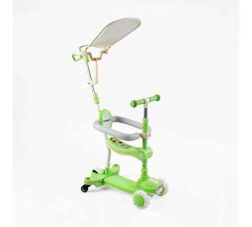 Самокат 5в1 "Skyper" BT-52309 (8) колеса PU125х40мм зі світлом, укр озвучування та підсвічування платформи,с ДОП. КОЛЕСАМИ, захисний бампер, в коробці