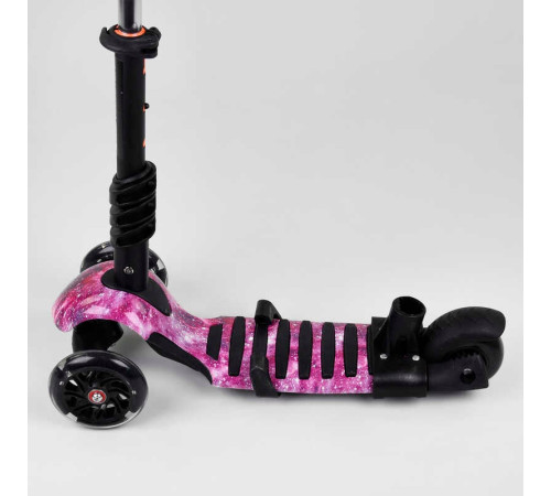 Самокат 5в1 71905 (1) Best Scooter, АБСТРАКЦІЯ, PU колеса, ПІДСВІЧУВАННЯ КОЛІС, в коробці