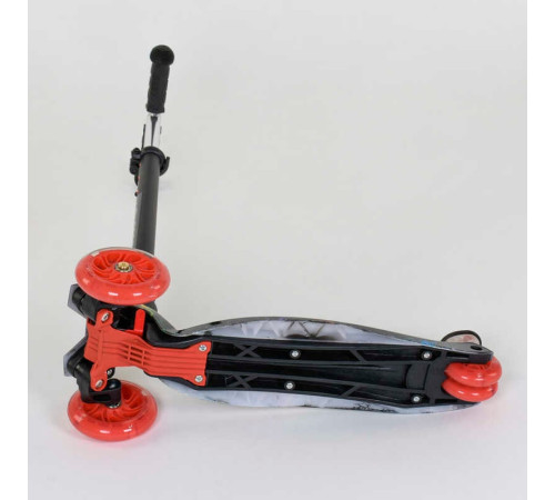 Самокат А 24659 / 779-1308 MAXI "Best Scooter" (1) пластмасовий, 4 колеса PU, СВІТЛО, трубка керма алюмінієва, d = 12см, в коробці