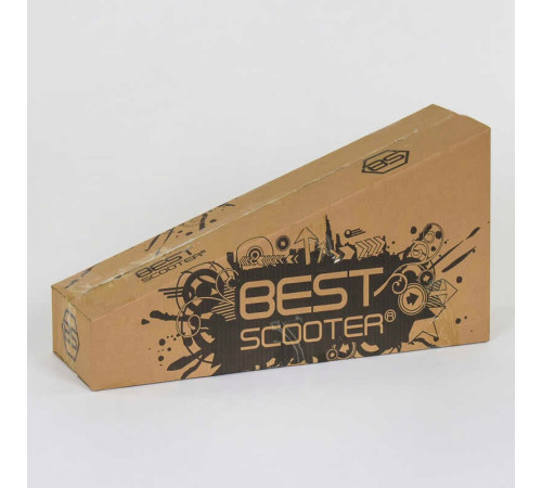 Самокат А 24659 / 779-1308 MAXI "Best Scooter" (1) пластмасовий, 4 колеса PU, СВІТЛО, трубка керма алюмінієва, d = 12см, в коробці