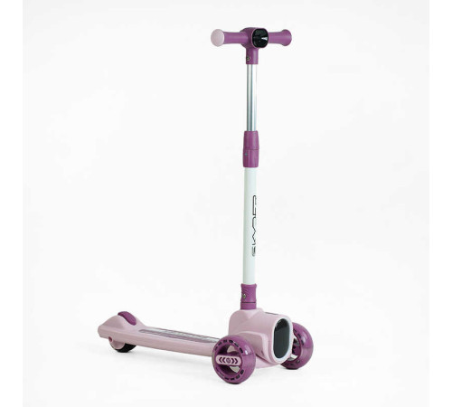 Самокат триколісний "Skyper" FG-01350 (6) колеса PU 125х47мм зі світлом, УКР. ОЗВУЧУВАННЯ та підсвічування платформи, кермо складне, в коробці