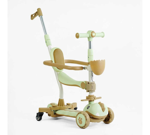 Самокат 5в1 "Skyper" GL-09813 (6) колеса PU 125х40мм зі світлом, УКР. МУЗИКА та підсвічування платформи, с ДОП. КОЛЕСАМИ, захисний бампер, в коробці