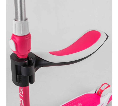 Самокат триколісний Best Scooter JS-41008/63204 (4) з сидінням, алюмінієве кермо, 3 колеса PU зі світлом, d = 12 см