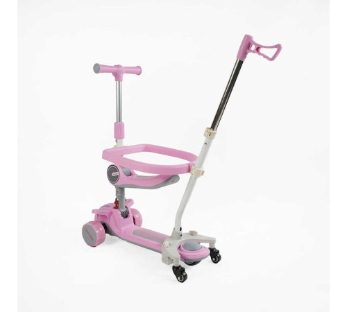 Самокат 5в1 "Skyper" TY-1061 (6) колеса PU 125х40мм зі світлом, укр озвучування та підсвічування платформи, з ДОП. КОЛЕСАМИ, захисний бампер, в коробці