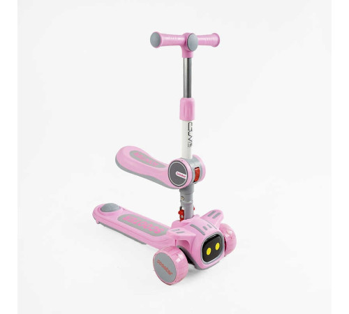 Самокат 5в1 "Skyper" TY-1061 (6) колеса PU 125х40мм зі світлом, укр озвучування та підсвічування платформи, з ДОП. КОЛЕСАМИ, захисний бампер, в коробці
