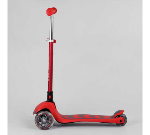 Самокат триколісний Y-00325 (4) Best Scooter, ЧЕРВОНИЙ, складне алюмінієве кермо, 4 колеса PU зі світлом, d = 12 см – в наличии! Купите сейчас у KAZKOVA
