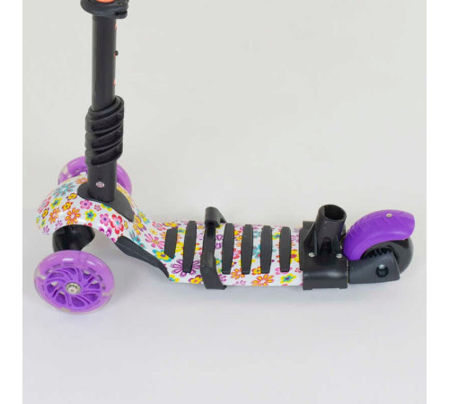 Самокат 5в1 97240 (1) Best Scooter, АБСТРАКЦІЯ, PU колеса, ПІДСВІЧУВАННЯ КОЛІС, в коробці