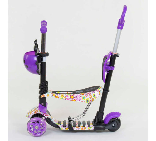 Самокат 5в1 97240 (1) Best Scooter, АБСТРАКЦІЯ, PU колеса, ПІДСВІЧУВАННЯ КОЛІС, в коробці