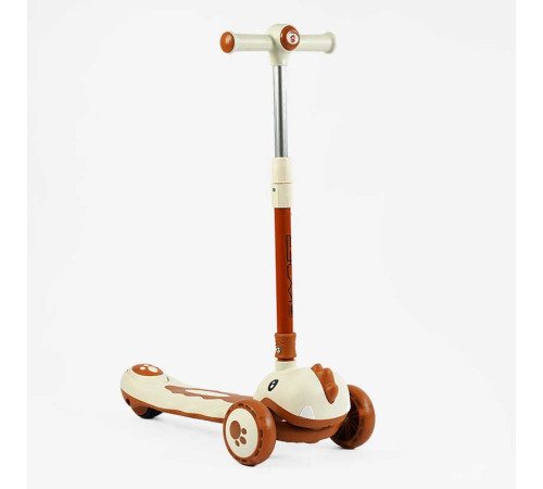 Самокат триколісний "Skyper" SJ-02074 (6) колеса PU 125х40мм зі світлом, УКР. МУЗИКА та підсвічування платформи, кермо складне, в коробці