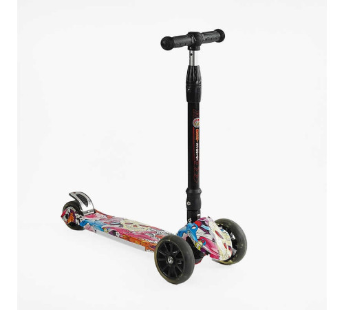 Самокат А 24719 / 7606 (8) світло, d передніх колес 14 см, d задніх колес 8 см