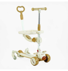 Самокат 5в1 "Skyper" J-25110 (6) колеса PU 125х40мм зі світлом, музика та підсвічування платформи, з ДОП. КОЛЕСАМИ, захисний бампер, в коробці