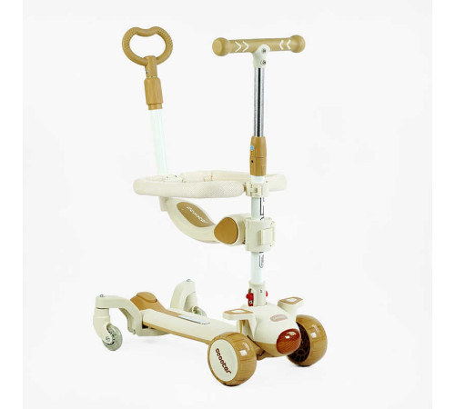 Самокат 5в1 "Skyper" J-25110 (6) колеса PU 125х40мм зі світлом, музика та підсвічування платформи, з ДОП. КОЛЕСАМИ, захисний бампер, в коробці