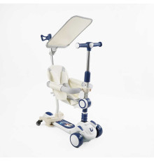 Самокат 5в1 "Skyper" FJ-59060 (4) колеса PU125х40мм зі світлом, укр озвучування та підсвічування платформи,с ДОП. КОЛЕСАМИ, захисний бампер, в коробці