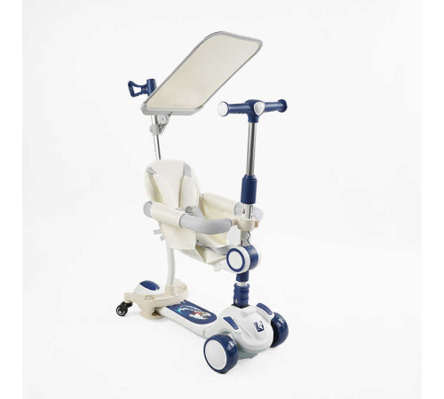 Самокат 5в1 "Skyper" FJ-59060 (4) колеса PU125х40мм зі світлом, укр озвучування та підсвічування платформи,с ДОП. КОЛЕСАМИ, захисний бампер, в коробці