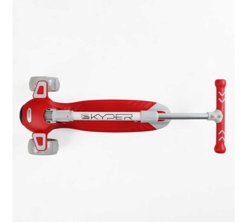 Самокат триколісний "Skyper" BS-10360 (8) колеса PU 125х40мм зі світлом, музика та підсвічування платформи, кермо складне, в пакеті