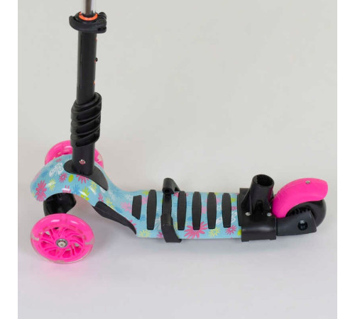 Самокат 5в1 11210 (1) Best Scooter, АБСТРАКЦІЯ, PU колеса, ПІДСВІЧУВАННЯ КОЛІС, в коробці
