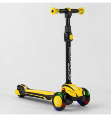 Самокат триколісний Best Scooter MX-80204 MAXI (4) алюмінієве кермо, 3 колеса PU зі світлом, d = 12 см