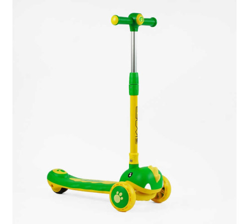 Самокат триколісний "Skyper" SJ-03160 (6) колеса PU 125х40мм зі світлом, УКР. МУЗИКА та підсвічування платформи, кермо складне, в коробці