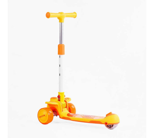 Самокат триколісний "Skyper" BS-911 (8) колеса PU 125х40мм зі світлом, музика та підсвічування платформи, кермо складне, в пакеті