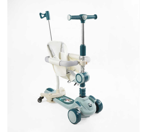 Самокат 5в1 "Skyper" FJ-93078 (4) колеса PU125х40мм зі світлом, укр озвучування та підсвічування платформи,с ДОП. КОЛЕСАМИ, захисний бампер, в коробці