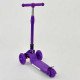 Самокат А 24734 / 881-4 L (8) ФІОЛЕТОВИЙ, складне кермо, d передніх коліс14 см, d задніх коліс 8см, колеса світяться + ПІДСВІЧУВАННЯ ПЛАТФОРМИ, в пакеті