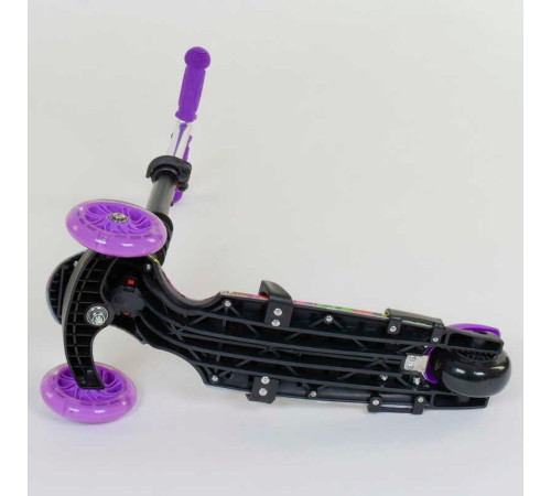 Самокат 5в1 13400 (1) Best Scooter, АБСТРАКЦІЯ, PU колеса, ПІДСВІЧУВАННЯ КОЛІС, в коробці