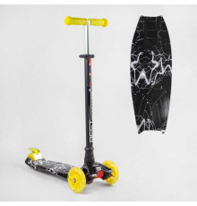 Самокат А 25462 /779-2904 MAXI "Best Scooter" (1) пластмасовий, 4 колеса PU, СВІТЛО, трубка керма алюмінієва, d=12см, в коробці